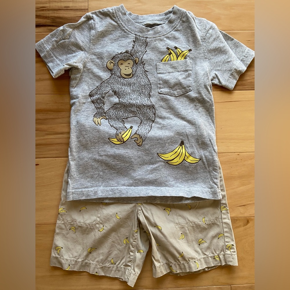 Carter’s toddler monkey/banana outfit set